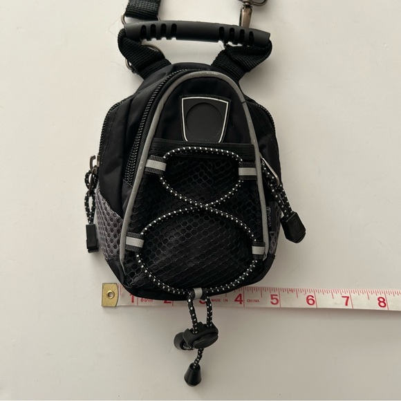 Super Mini Black top handle crossbody shoulder bag Backpack - Picture 8 of 12